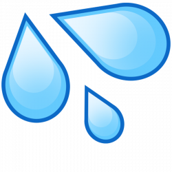 Water Drop Emoji Cutouts - Oversized Emoji Cutouts - Build A-Head