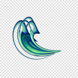 Aoi, green barrel wave art transparent background PNG ...
