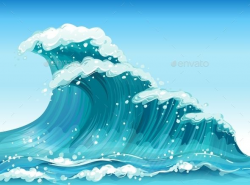 Big Waves | Travel Vectors Graphics in 2019 | Wave ...