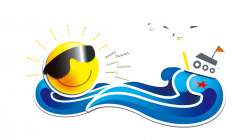 Verano - El sol, las olas 1366*768 transparente Png Descargar Gratis ...