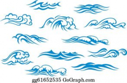 Ocean Wave Clip Art - Royalty Free - GoGraph