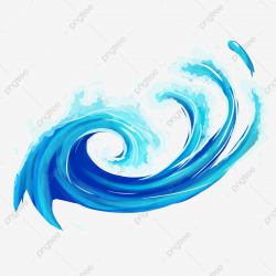 Waves Roll Cartoon Decoration, Rolling, Surf, Decoration PNG ...