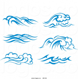Royalty Free Clip Art Vector Logos of Blue and White Ocean ...