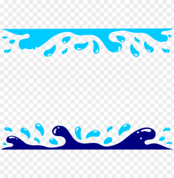 wave clipart summer splash - swimming border clip art PNG ...
