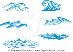 wave/ocean designs | Color-Free | Wave stencil, Free vector ...