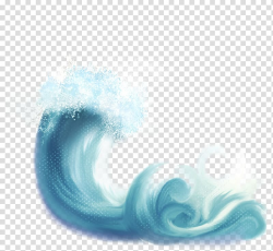Wind wave Light Sea, Blue Wave transparent background PNG ...