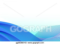 EPS Vector - Cool blue wave background. Stock Clipart ...