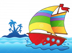Sailboat Cartoon Clip art - Sea island 1300*967 transprent Png Free ...