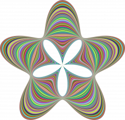Clipart - Prismatic Waves Star