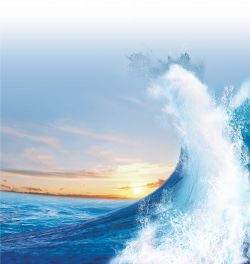 HD Blue Light Wave Sunset Sea Wind Clipart - Waves Sea Light ...