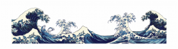 Japanese Wave Png - Japanese Wave Art Png Free PNG Images ...