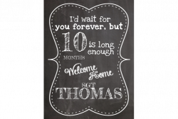 Welcome Home Chalkboard Style Sign – SignitUp.com