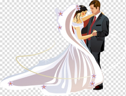 Bride and groom sticker, Wedding invitation Bridegroom ...