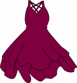 Maroon Wedding Dress Clip Art at Clker.com - vector clip art online ...
