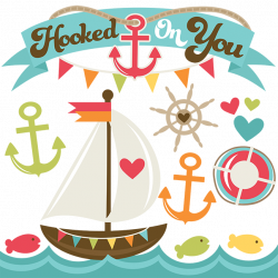 Hooked On You SVG cut files for scrapbooking sailboat svg file ...