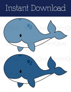 Printable Whale Baby Shower Decoration, Print and Cut Out ...