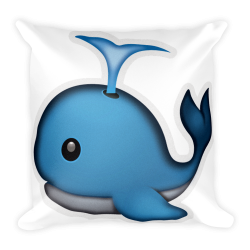 Emoji Pillow - Spouting Whale – Just Emoji