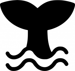 Whale Diving Tail Sea Svg Png Icon Free Download (#573669 ...