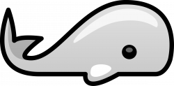 Clipart - Small whale