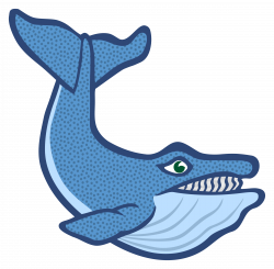 Clipart - whale - coloured