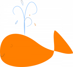 Whale Orange Clip Art at Clker.com - vector clip art online, royalty ...