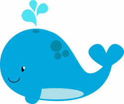 Whale clipart for kid - Pencil and in color whale clipart for kid