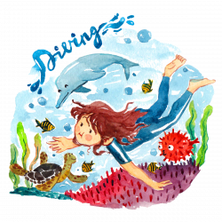 Child Clip art - children swimming and whale 1200*1200 transprent ...