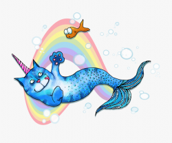 Clipart Whale Whimsical - Mermaid And Unicorn Clipart ...