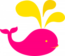 Whale Pink And Yellow Clip Art at Clker.com - vector clip art online ...