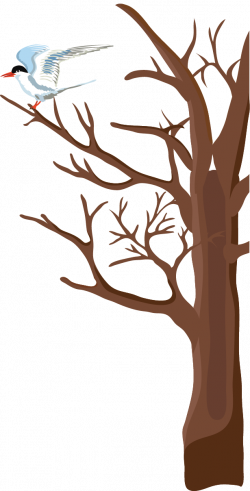 Daxue Winter Tree Clip art - Creative winter withered 615*1208 ...