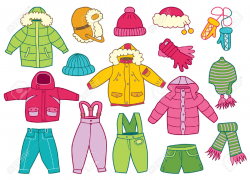 93+ Winter Clothes Clipart | ClipartLook