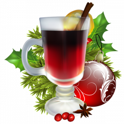 Christmas Tea with Christmas Decorations PNG Image | ~ Drinks ...