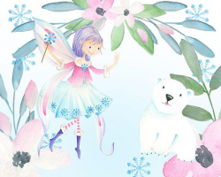 Snow fairy clipart, Winter fairy clipart, Winter snow ...