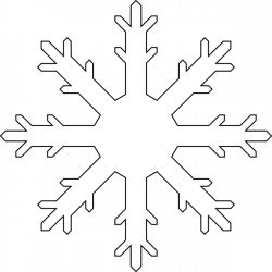 White Snow Flake Clip Art at Clker.com - vector clip art online ...