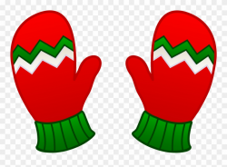 Free Clip Art Christmas Resume Kids Mittens - Winter Gloves ...