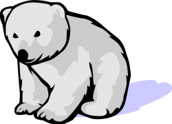 christmas polar bear clipart - HubPicture