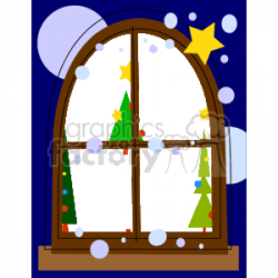 winter_window. Royalty-free clipart # 134232