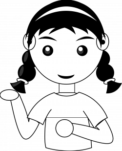 Female Clipart Black And White | Letters Format