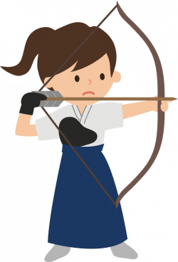 Clipart - Female Archer (#2)