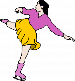 Public Domain Clip Art Image | Ice Skating Woman | ID ...