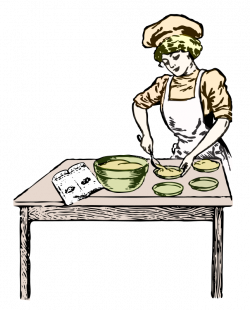 Clipart - Baker in color
