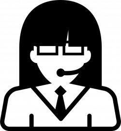 Call Center Girl Svg Png Icon Free Download (#37119 ...