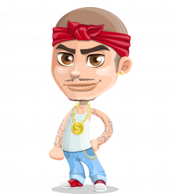 Vector Gangster Cartoon Character - Chino Troublelino Gangster Man ...