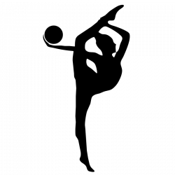 gymnastics clipart black and white rhythmic gymnastics ball - Clip ...