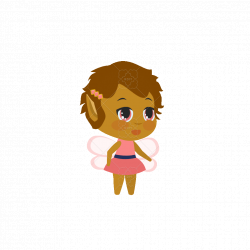 Pink Fairy Chibi 2D Animated Character Sprite by stitch