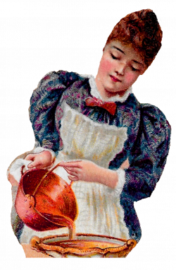 Antique Images: Free Downloadable Victorian Clip Art Woman Baking ...