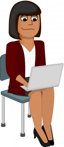 Young Woman with Laptop Icons PNG - Free PNG and Icons Downloads