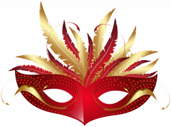 Red Carnival Mask PNG Transparent Clip Art Image | Gallery ...