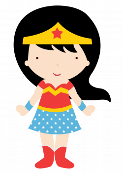 Wonder Woman Baby in Different Styles Clipart. - Oh My Fiesta! for Geeks