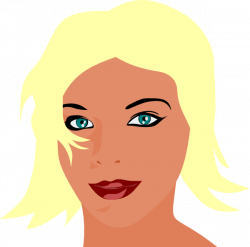 Blonde Girl With Green Eyes Clip Art at Clker.com - vector clip art ...
